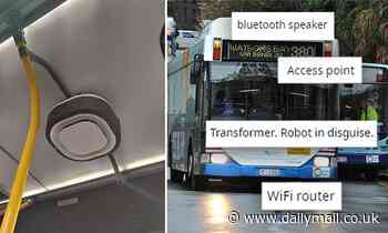 Air purifier on public transport stumps commuters drawing hilarious guesses - Daily Mail