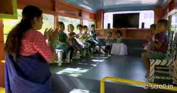 Watch: In Kerala, old public buses transformed into new learning spaces for school students - Scroll.in