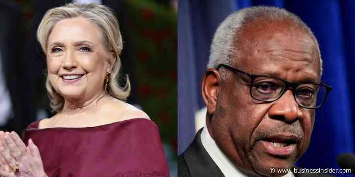 Hillary Clinton, who has known Clarence Thomas since law school, says he is a person of 'resentment, grievance, anger'