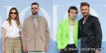 Justin Timberlake, Jessica Biel, David Beckham, & More Attend Dior's Paris Fashion Week Show - Just Jared