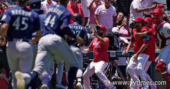Angels and Mariners Brawl Results in 47 Games of Suspensions - The New York Times
