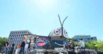 Station in Aachen: Ein „solarer Schmetterling“ landet auf dem Bendplatz