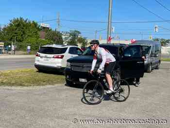Cyclist Departs From Saugeen Shores To Montreal To Fundraise For Shriners Hospital - Bayshore Broadcasting News Centre