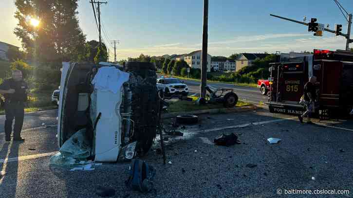 1 Hospitalized After Truck Overturns In Edgewood