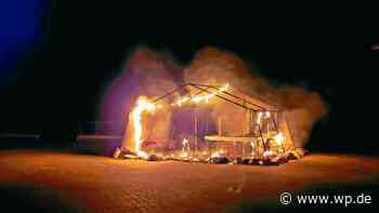 Herdecke: Zelt für Corona-Test-Station in Ende brennt nieder - WP News