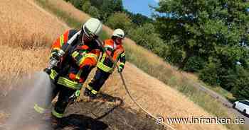 Neustadt bei Coburg: Schlepper löst Brand aus - Landwirt reagiert geistesgegenwärtig
