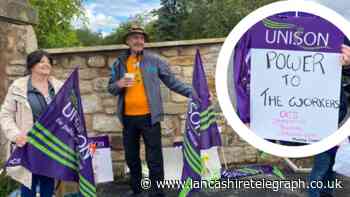 Royal Blackburn Hospital workers striking for better pay