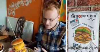 I took on a Hull bar's enormous burger challenge and here's my take on it - Hull Live