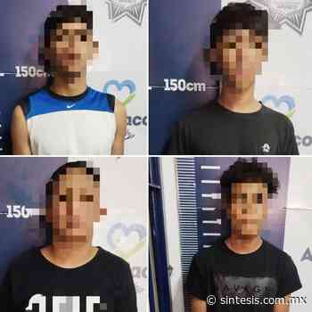 Gracias a grupo de WhatsApp con la policía de Apizaco, detienen a 4 asaltantes - Síntesis