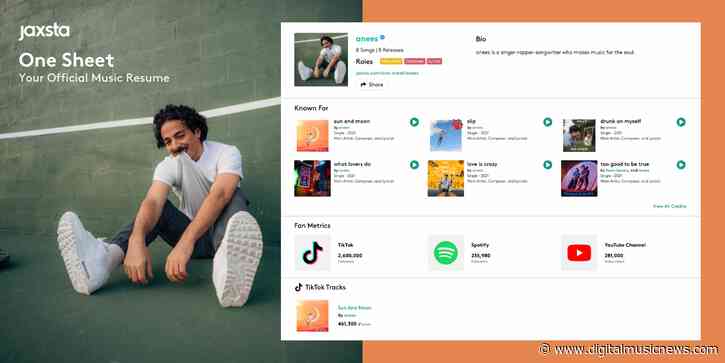 Every Artist Needs a One Sheet, Jaxsta Has Launched a Game-Changer Using Official Credits & Fan Metrics