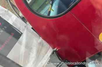 Bexley High Street bus hits scaffolding: Pictures from scene  