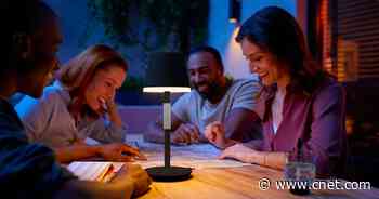 The Philips Hue Go Portable Table Lamp Ventures Into the Great Outdoors     - CNET