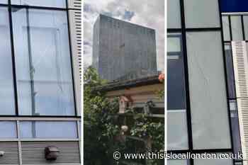 Colliers Wood: Christchurch road closed after glass falls from Britannia Point