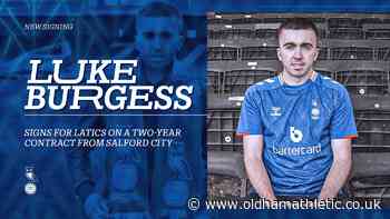 Latics Add Burgess To Squad - News - oldhamathletic.co.uk