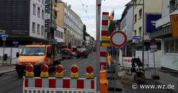 Sperrung der Rheinstraße in Krefeld: So kommen Sie an der Baustelle vorbei - Westdeutsche Zeitung