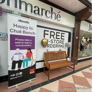 Sutton shopping centre introduces second 'Happy To Chat Bench' to help combat loneliness - Mansfield and Ashfield Chad