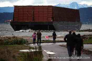 Vancouver plans for removal of beached barge, months after it washed up during storm