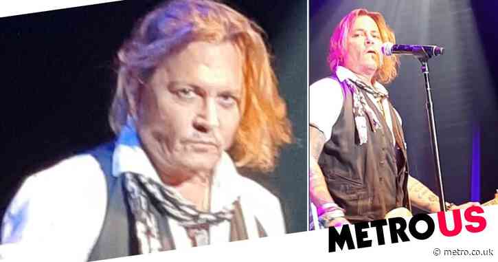 Johnny Depp performs with Jeff Beck in Copenhagen as he prepares to film first movie since Amber Heard trial
