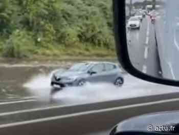 VIDEOS. Un nouvel orage s’abat sur la région de Lyon, l’A46 transformée en rivière - actu.fr