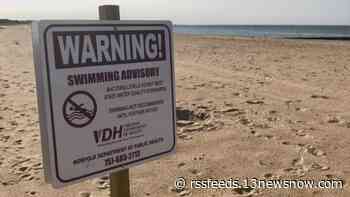 Part of Sandbridge Beach in Virginia Beach faces swimming advisory due to high bacteria levels