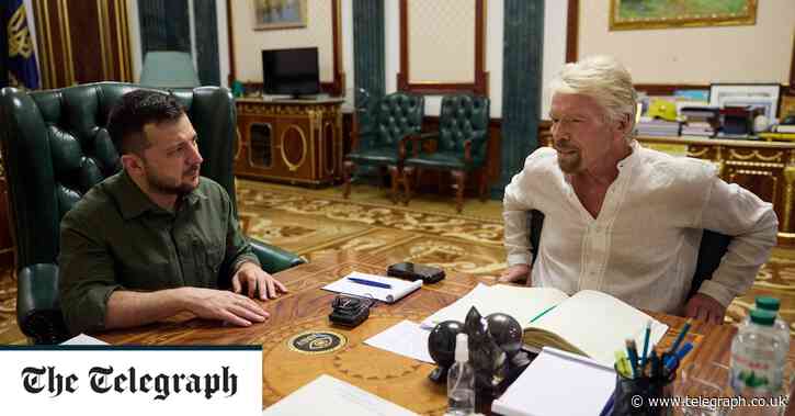 Sir Richard Branson could help rebuild wrecked Ukrainian airport - The Telegraph