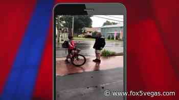 VIDEO: Man pushes boy off bike in Deep River - Fox 5 Las Vegas