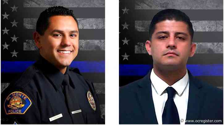 Procession, memorial service to honor two El Monte police officers killed in the line of duty