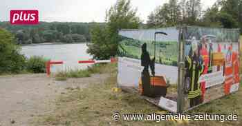 „Der Rhein kann tödlich sein“: Sensenmann warnt bei Trebur - Echo Online