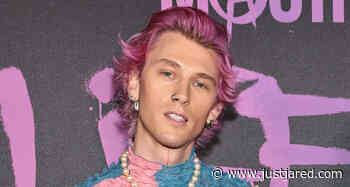 Machine Gun Kelly Is Covered with Blood After Smashing Champagne Flute on His Head