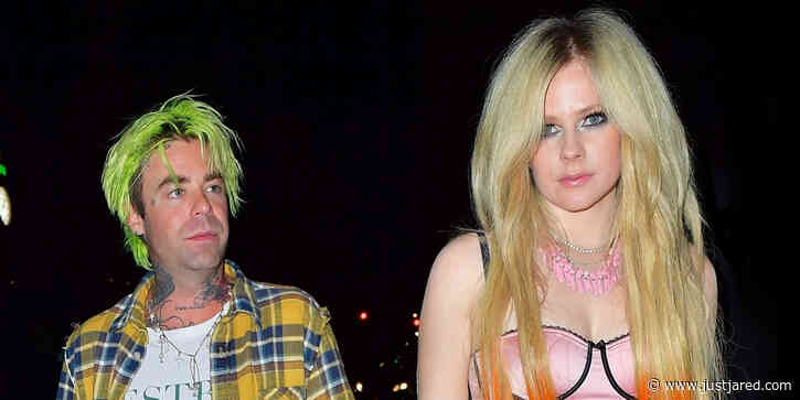 Avril Lavigne & Mod Sun Hold Hands As They Leave a Party in NYC