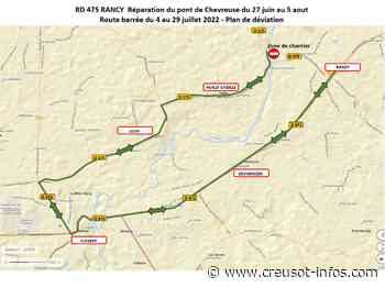 RANCY : Travaux de réparation du pont de Chevreuse - Creusot-infos.com