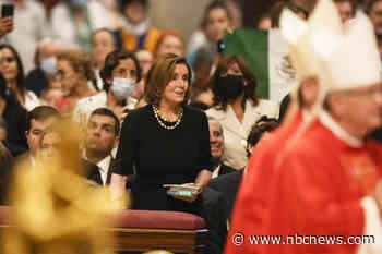 Pelosi receives Communion in Vatican amid abortion debate