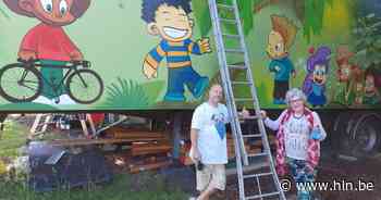 Anny De Windt brengt kansarme kinderen in de stemming met graffitikunstwerk - Het Laatste Nieuws