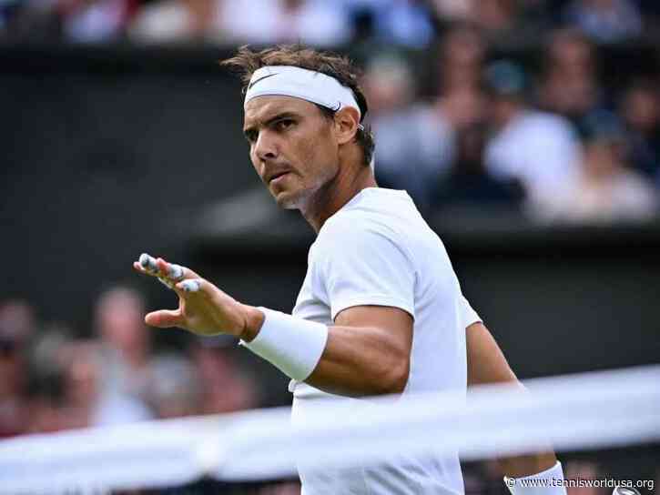 Martina Navratilova reacts to Rafael Nadal tying her Wimbledon record