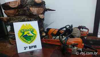 Polícia Militar registra corte ilegal de madeira nativa no interior de Chopinzinho - Grupo RBJ de Comunicação - rbj.com.br