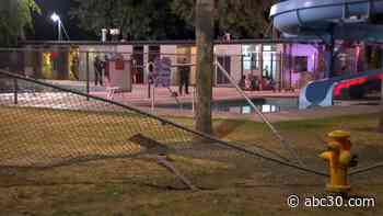 Suspected DUI driver crashes car into community pool full of kids in Sanger