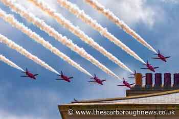 IN PICTURES: Red Arrows spotted in Whitby flypast on way to Armed Forces Day in Scarborough - The Scarborough News