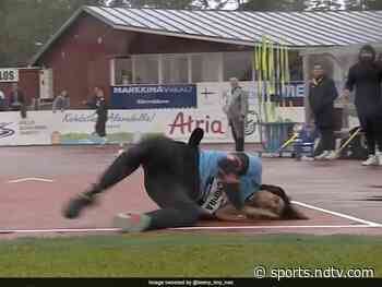 On Camera, Olympic Champion Neeraj Chopra's Nasty Fall During Kuortane Games - NDTV Sports