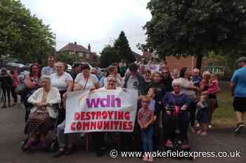 Residents hold protest over plans to demolish their homes - Wakefield Express