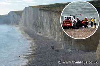 Body of woman, 25, found at base of cliffs in Eastbourne