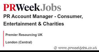Premier Resourcing UK: PR Account Manager - Consumer, Entertainment & Charities