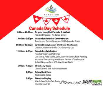 COMMUNITY SPOTLIGHT: Coveted Live Canada Day festivities return to Arnprior Friday - renfrewtoday.ca