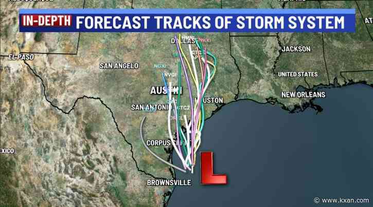 Forecast trending drier as tropical low trends east