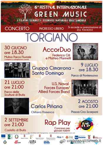 Torgiano - Festival Internazionale Green Music, al via la VI edizione venerdì 1 luglio. Più di 60 concerti in circa 40 Comuni umbri - Umbria Notizie Web