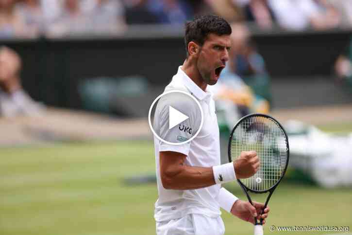 Wimbledon 2022: Novak Djokovic hits an enchanting backhand