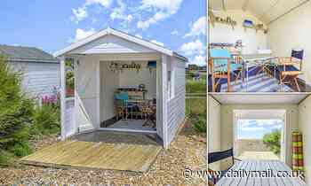 Beach hut in Sussex sells in 24 hours for £15,000 over the asking price as demand continues to soar - Daily Mail