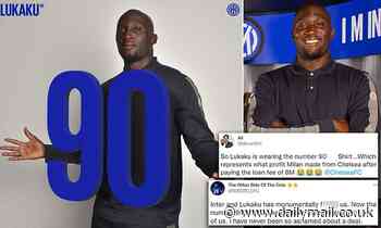 'Now the number to take the complete p***': Chelsea fans fume at Inter giving Lukaku the No 90 shirt