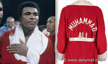 Muhammad Ali's red robe worn in 'fight of the century' is set to be sold for £800,000