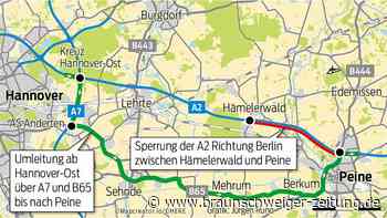 Vollsperrung: A2 im Kreis Peine ab sofort bis Montagabend dicht