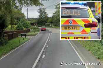Road partially blocked after four-car crash near Horsham